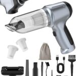 18000Pa Car Vacuum Portable Cordless, 5000mAh High Power Cordless Vacuum Cleaner, 120W Portable Vacuum for Car, Office, Pet and Home Cleaning