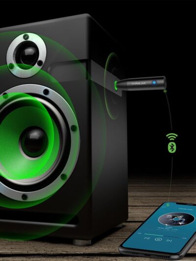 Bluetooth 5.4 Car Aux Adapter with Enhanced Microphone, 3.5mm Jack for Car Home Stereo, USB-C Charging, Sturdy Case, 1 Piece - Image 3