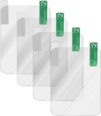 4 Pcs HUD Reflective Windshield Film, 4.7" x 3.5" Universal Head Up Display Reflective Windscreen Projection Film Car, Clear Electrostatic Film Apply to 3-5 inch HUD & GPS Speedometer Devices