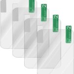 4 Pcs HUD Reflective Windshield Film, 4.7" x 3.5" Universal Head Up Display Reflective Windscreen Projection Film Car, Clear Electrostatic Film Apply to 3-5 inch HUD & GPS Speedometer Devices