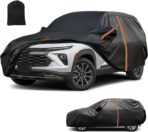 Waterproof SUV Car Cover Custom Fit for 2020-2025 Chevrolet Chevy Trailblazer, All Weather Outdoor SUV Car Covers, Windproof Bands Cover, Reflective Strip for Snow Rain Dust Cover,Sun UV Protection