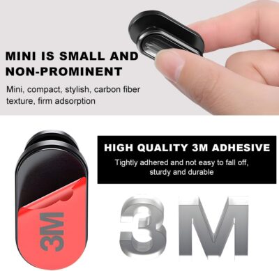 4 PCS Car Mini Hooks, Self-Adhesive Multifunctional Hanging Car Storage Hooks on Dashboard, Universal Vehicle Hook Stickers for Keys Mask Charging Cable, Car Accessories (Glossy) - Image 3