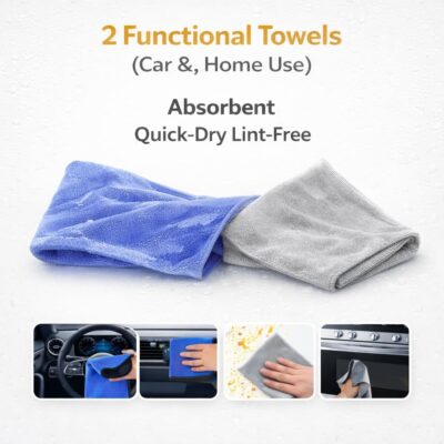 15-Piece Car Interior & Glass Cleaning Kit - 3 Graded Boar Brushes, 3-in-1 AC Vent Shutter Brush, 160g Gel, 180° Swivel Retractable Glass Brush | Auto-Focus Multi-Scenario Use - Image 7