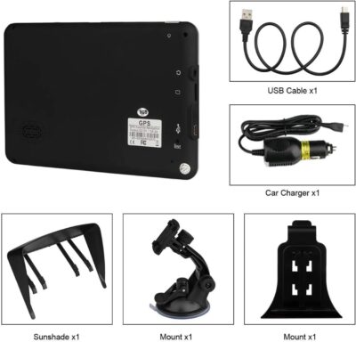 GPS Navigation for Car, Latest 2026 Map 7 inch Touch Screen Car GPS, Voice Turn Direction Guidance, Support Speed and Red Light Warning, Pre-Installed North America Lifetime map Free Update - Image 7