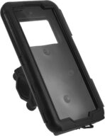 VILLCASE Waterproof Motorcycle Bike Phone Holder with Handlebar Stem Mount for 6.8in Smartphones, Anti-Theft Rainproof Cell Phone Clip Compatible with Electric Scooters and Bicycles