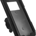 VILLCASE Waterproof Motorcycle Bike Phone Holder with Handlebar Stem Mount for 6.8in Smartphones, Anti-Theft Rainproof Cell Phone Clip Compatible with Electric Scooters and Bicycles
