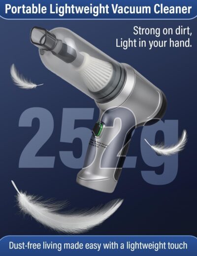 Ultimate Cordless Car Vacuum with 12000Pa Power & 2 Batteries | Portable Handheld Vac for Car, Home, Pet Hair, Multi-Surface Cleaning with 4 Attachments - Image 5