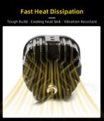 Exzeit 120W 3Inch Lights Pods with DRL, 12000LM Auxiliary Driving LED Pods Ditch Light, Bright Fog Lights for 4Runners Truck Cars,12V/24V - Image 8