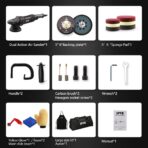 Buffer Polisher, SPTA 5-Inch 125mm Dual Action Random Orbital Car Polisher,Car Detailing Kit, 4Pcs 5inch & 4Pcs 6Inch Polishing Pad,Packing Bag for Car Polishing and Waxing--DAPSET-US - Image 2