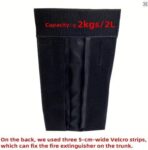 Oxford Fabric Car Fire Extinguisher Organizer,Trunk Securing Hook and Loop Fastener,car Fire Extinguisher Holder,for Trunk Interior Vehicle Safety Automotive SUV - Image 8