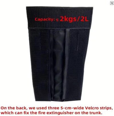 Oxford Fabric Car Fire Extinguisher Organizer,Trunk Securing Hook and Loop Fastener,car Fire Extinguisher Holder,for Trunk Interior Vehicle Safety Automotive SUV - Image 8