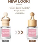 HoogaLife Car Air Freshener Diffuser 2 Pack Hanging Air Freshener Diffuser - Pink Sparkle Champagne Fragrance Oil Air Diffuse r for Car, 45+ Days Long Lasting Fragrance Made in USA (P38) - Image 2