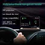 Car GPS Mobile Head Up Display Holder with HD Image Reflection for HUD, Smartphone, iPhone, Samsung, Car Navigation (Up to 6 Inches) - Image 2