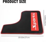 4Pcs Mini Size Mud Flaps Front & Rear Universal Car Splash Guards Soft Rubber Mudguards Replacement for Sedan Replacement for Hatchbacks - Image 4