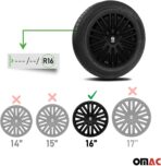 Sparco Wheel Covers Bergamo - 16-inch - Black - Set of 4 Pieces - Image 3