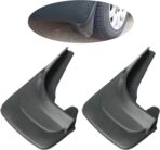 2 Pcs Mud Flaps Splash Guards Mudguards Mudflaps with Hardware Kits Accessories,8.27 Inches X 12.6inches Tire Rear Trim,Universal for Most Cars, Suvs (Black)