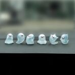 Luminous Ghost Car Dashboard Decor, 6PCS Fun Ghost Car Dash Decorations, Rear View Mirror Ornament, Interior Accessories for Home Office