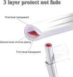 Car Door Edge Guards Chrome Silver Universal U Shape Moulding Trim Strip Automotive Door Protector Decorative for Sedans, Trucks, SUV, ATV (16FT, Silver) - Image 6