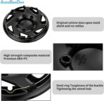 Ford 4-Pack Hubcaps: Wheel Covers Compatible with Ford Van 1998-2023, Truck & Econoline; 16 inch Silver - Image 4