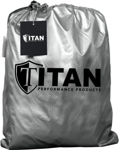 Titan Lightweight Poly 210T Car Cover for Sedans 186-202". Waterproof, UV Protection, Scratch Resistant, Driver-Side Zippered Opening. Fits Camry, Accord and More. - Image 8