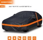 NEVERLAND Car Cover Waterproof All Weather with Door Zipper,Car Covers for Automobiles Scratch Resistant, Outdoor Full Exterior Covers Snowproof UV Protection Windproof(Fit Sedan Length 190-196 inch) - Image 6