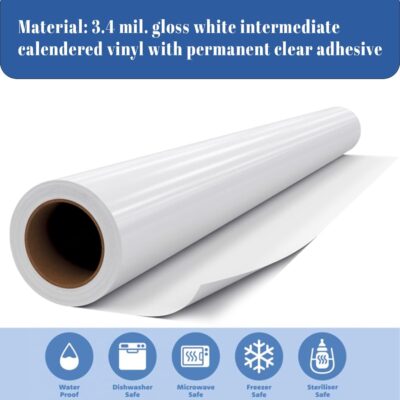 Custom Waterproof Vinyl Stickers with Your Image Photo Text or Logo | Personalized Dishwasher Safe Label for Business Logo - Image 2