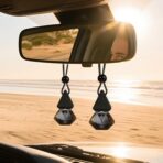 Luxury Perfume Scented Car Air Freshener - Hanging Essential Oil Diffuser with 90-Day Long-Lasting Fragrance, Premium Gift for Women(Pure white linen Scent, 2 x 8ml) - Image 8