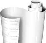 VViViD+ Ultra Gloss Premium Vinyl Car Wrap Film (1ft x 5ft, Gloss White)