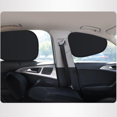 4PCS Car Window Shade, Automobile Sunshade, Car Sun Blocker, Static Suction car Window Sunshade, 99% Sun-Blocking Rate, Front and Rear Window sunshades - Image 5