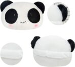 Estel Cartoon Cute Panda Plush Auto Car Seat Headrest Neck Rest Cushion Pillow 1 Pair with Different Faces - Image 7