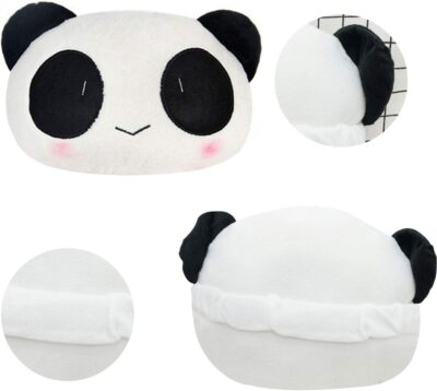 Estel Cartoon Cute Panda Plush Auto Car Seat Headrest Neck Rest Cushion Pillow 1 Pair with Different Faces - Image 7