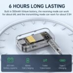 Premium Pro Bluetooth 5.3 Transmitter Receiver,2-in-1 Wireless Transmitter for TV/Headphones,Gym,Bluetooth Receiver for Car/Home Stereo - Image 5