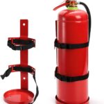 Bekith 2 Pack Fire Extinguisher Mount Wall Bracket, Heavy Duty Wall Hanging Bracket up to 5 lbs, Fire Extinguisher Holder for Home, Office, School, Laboratory