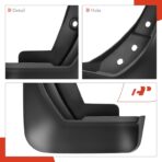 A-Premium Set of 4PCS Mud Flaps Splash Guards Mudguards Mudflaps Compatible with Audi A4, 2020-2021, Sedan, with Hardware Kits Accessories, Black, Front and Rear(Driver & Passenger Sides) - Image 7