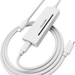 GlocalMe UniCord Pro USB C WiFi 6 Mobile Hotspot, 100W Type C Fast Charging Cable for CarPlay Laptop, Portable WiFi Hotspot for Travel in 200+ Countries, with 5 Location Technologies, No SIM Required