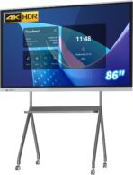 86" Touchscreen Monitor Smart Board, 4K Interactive Presentation Electronic Whiteboard with Android 13, Digital Signage Display for Office, Classroom,RAM 4GB+ ROM 32GB