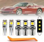 nsautolighting 13pcs LED Interior Lights Bulb Kit for Chevy Corvette C6 2005 2006 2007 2008 2009 2010 2011 2012 2013 Super Bright 6000K White Interior LED Light Bulbs Package + Install Tool