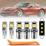 nsautolighting 13pcs LED Interior Lights Bulb Kit for Chevy Corvette C6 2005 2006 2007 2008 2009 2010 2011 2012 2013 Super Bright 6000K White Interior LED Light Bulbs Package + Install Tool