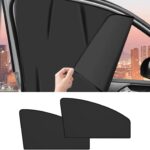Driver Side Window Sun Shade 2PCS Car Magnetic Window Shades for Baby and Privacy, Car Windows Curtains Covers Front Side Glass 99% UV Protection Magnetic Blackout Windows Cover Tint
