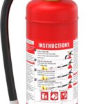 Ougist ABC Dry Powder Fire Extinguisher, 5 lb – 2-A:10-B：C Rated for Home, Office & Vehicle, Quick Release, Easy-Grip Handle, Ideal for Electrical & Grease Fires, Car Extinguisher, Model FF2KG
