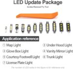 15pcs White LED Interior Lights Bulb Kit for Chevy Corvette C5 1997 1998 1999 2000 2001 2002 2003 2004 Map Footwell Trunk Vanity Mirror Lights LED Interior Light Bulbs + Install Tool - Image 7