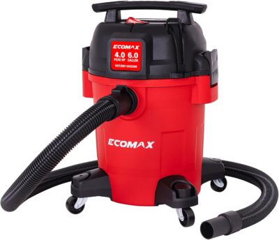 ECOMAX Ultra Quiet Shop Vacuum Wet and Dry 6 Gallon, Shop Vac 4 HP, 80% Quieter Operation, 3X Longer Motor Lifespan, Powerful & Portable for Home, Garage, Jobsite, Workshop - Image 9