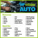 Crocodile Cloth Auto Cleaning Wipes – 100 XL (15" x 10") Disposable Wipes for Car Engine Degreasing, Body Detailing & Tire Cleaning – Cuts Grease, Oil, Adhesives on Hands, Tools, Parts & More - Image 5