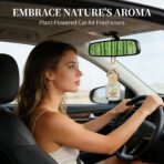 Essential Oil Car Air Freshener 2-Pack, Hanging Auto Diffuser for Rearview Mirror, Clean & Fresh Aesthetic Interior Decor Accessories (Bamboo Rain & White Tea) Inspired by Westin Hotel - Image 2