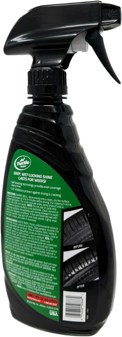 Turtle Wax Wet'n Black Ultra Wet Tire Shine, 16oz Trigger Spray - Image 2
