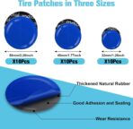 Wayona 35Pcs Tire Repair Patch Kit Heavy Duty, Tire Patches 32/45/58mm Tire Repair Tools with 40mm Tire Buffing Wheel Tire Patch Roller Inner Liner Scraper for Car Tire Grinding Bike Motorcycle Wheel - Image 3