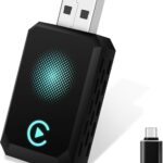 Wireless Carplay Adapter, Convert Wired to Wireless CarPlay, Compatible with A-pple CarPlay, Plug and Play, Type-C/USB, Suitable for 800+ Vehicles
