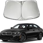 Car Windshield Sun Shade Sunshade Compatible With BMW 3-Series 328i 335i 320i 330i 325i F30 F31 M3 E60 E61 2026 2025 2024 2023 2022 2021-2013 Accessories, Foldable Car Front Window Sun Shield