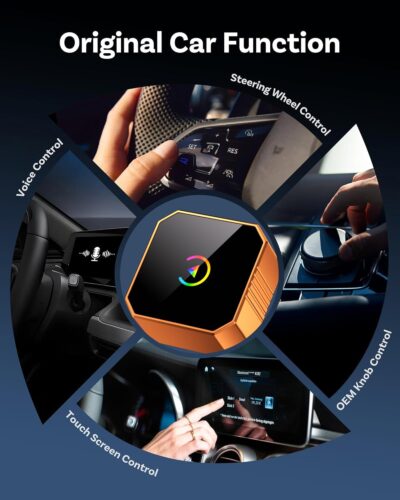 Wireless CarPlay Adapter for iPhone＆Android, 2026 Upgraded Car Play Mini Wired to Wireless Adapter for CarPlay ＆Android Auto Plug and Play Stable Connection & No Latency for iPhone iOS 10+ - Image 5