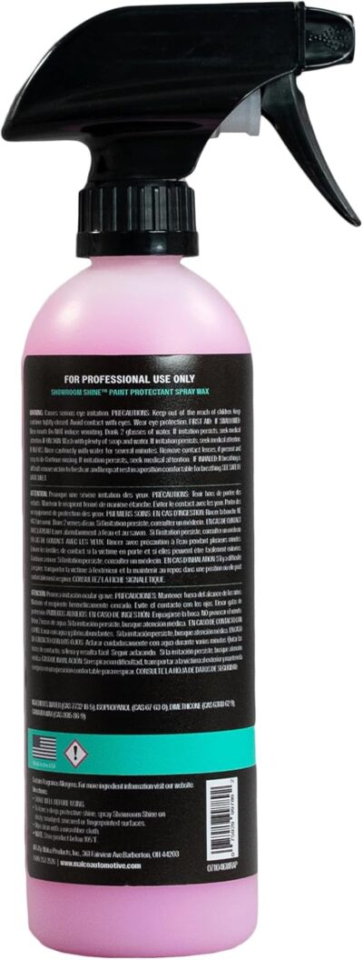 Malco Showroom Shine Spray Car Wax and Instant Detailer - Best Car Wax Spray for Professional Finish/Easy to Use Instant Detailer/Cleans and Waxes Painted Surfaces, Metal and Glass (110416) - Image 2